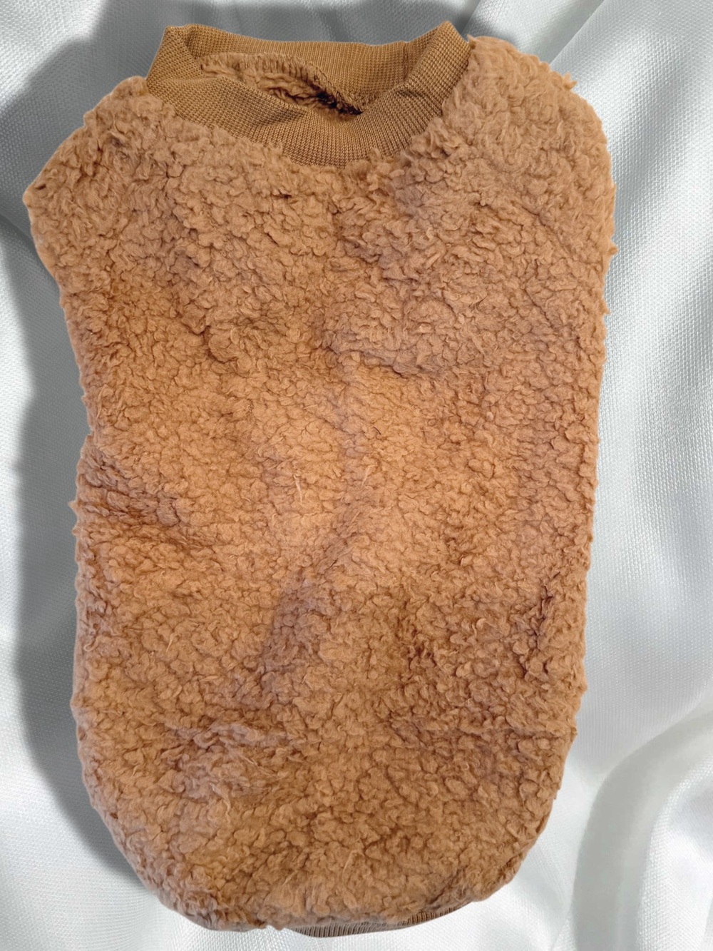 🐶🐾NWOT DOG SWEATER COZY PLUSH SHERPA CAMEL🐾🐶